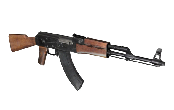 AK47步枪杀伤力强。