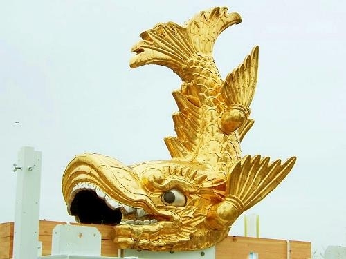 名古屋城的护城神兽金。(图片/Wikipedia)  