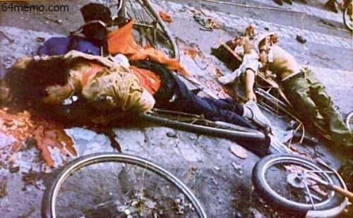 1989年，中共出动军队，血腥屠杀学生。（六四网站图片）