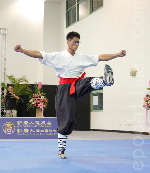 2013年新唐人第四届“全世界华人武术大赛”亚太初赛男子拳术组选手赖皇桥。（罗正恒／大纪元）