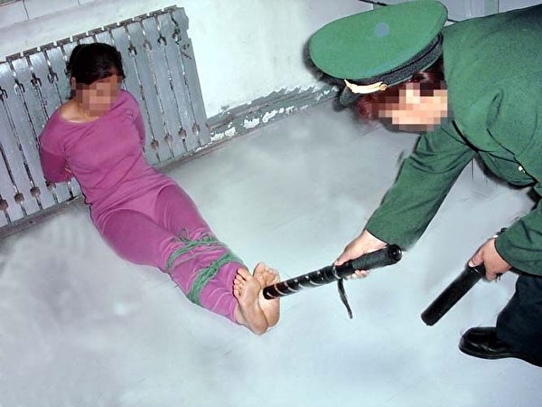 李尚诗的女儿李鸿舒遭受的酷刑折磨。（明慧网） 
