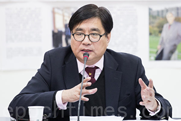 台湾关怀中国人权联盟理事长杨宪宏。（陈柏州／大纪元）