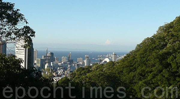 從六甲山眺望神戶。（張本真／大紀元）