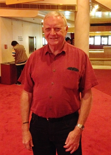 公司老板Kim Chieper先生观看了神韵国际艺术团在墨尔本的第五场演出。（李欣然/大纪元）
