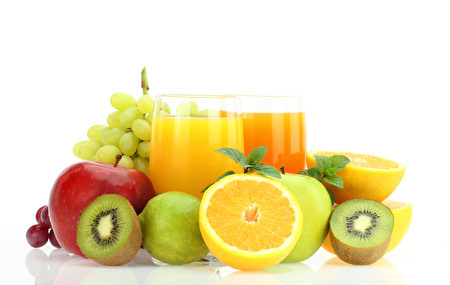 新鮮水果和果汁