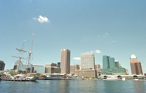 巴爾的摩（Baltimore）是美國馬里蘭州最大城市、美國大西洋沿岸重要海港城市，離美國首都華盛頓僅有60多公里。（Stephen Munday/Getty Images）