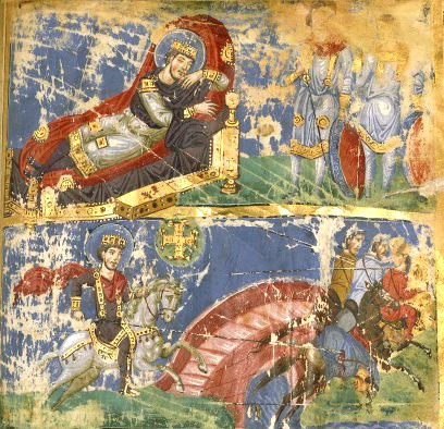 《米爾維安大橋戰役和君士坦丁一世的夢》，法國國家圖書館（公共領域）