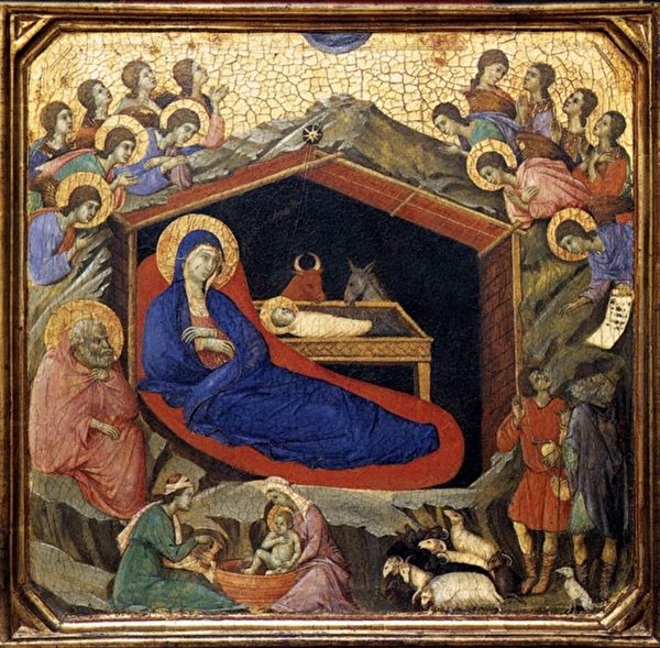 杜喬·迪·博尼塞尼亞的作品《耶穌誕生》（維基百科公有領域）