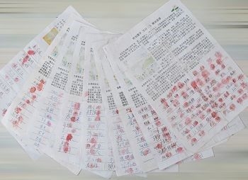 滄州、武清兩地超過四千三百人簽名按手印營救受迫害的法輪功學員。（明慧網）
