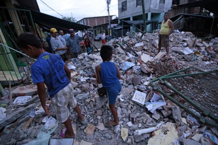 當地災情。（AFP/Getty Images)