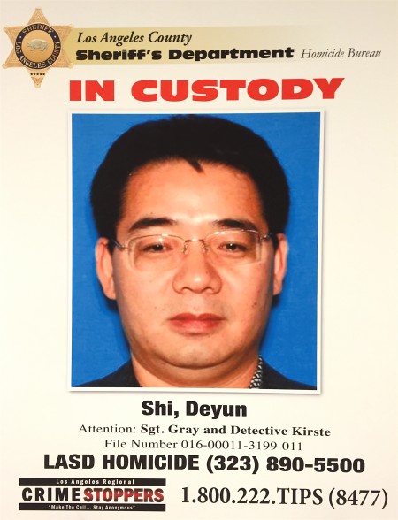 涉嫌殺害兩名侄兒的史德運已被引渡回美國並收押在南洛杉磯縣警局。（李姍/大紀元）
