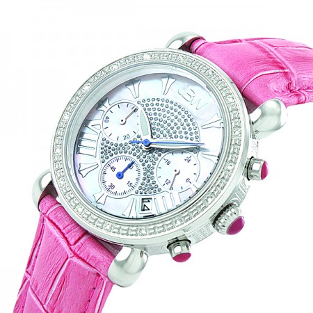 女士钻石手表。（overstock）