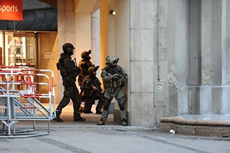 Police secures the area of a subway station Karlsplatz (Stachus) near a shopping mall following a shooting on July 22, 2016 in Munich. Several people were killed on Friday in a shooting rampage by a lone gunman in a Munich shopping centre, media reports said / AFP / dpa / Andreas Gebert / Germany OUT (Photo credit should read ANDREAS GEBERT/AFP/Getty Images)
