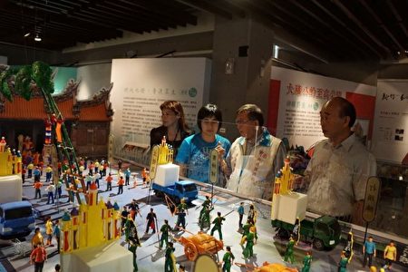 义民祭3D数位模型展，将‘义民祭’的历史故事及祭典以模型比例呈现。（新竹县政府提供）