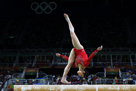 美國體操運動員Alexandra Raisman。(Elsa/Getty Images)