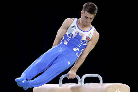 英國的男子體操運動員馬克斯·惠洛克獲得里約奧運會鞍馬冠軍。（Ryan Pierse/Getty Images）