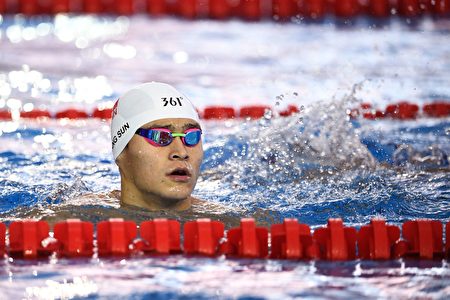China's swimmer Sun Yang attends a training session on August 5, 2016 in Rio de Janeiro, a few hours ahead of the opening ceremony of the Rio 2016 Olympic Games. AFP PHOTO / Martin BUREAU / AFP / MARTIN BUREAU (Photo credit should read MARTIN BUREAU/AFP/Getty Images)