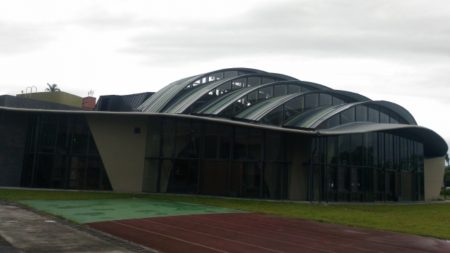 宜兰市中山国民小学体育馆兴建工程。（宜兰县政府提供） 