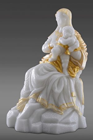 罗广维创作：圣母怀抱圣婴。（亚太/提供）