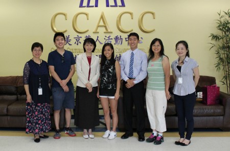 刘全今年暑假受邀参加华人社区教育主题讲座，分享感言并担任主持人。（何伊/大纪元）
