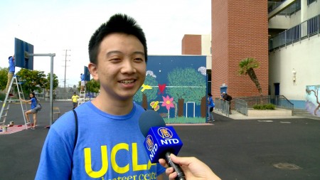 UCLA大一新生沈俊良。（刘宁/大纪元）