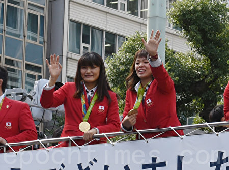 日本奧運選手凱旋遊行