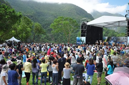 花莲太鲁阁峡谷音乐节29日在太鲁阁国家公园盛大举办。（詹亦菱／大纪元）