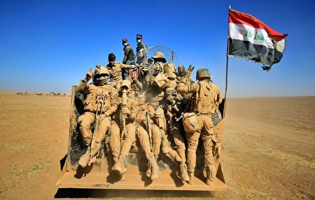 伊拉克總理阿巴迪（Haider al-Abadi）10月20日表示，向摩蘇爾推進速度比預期快。(AHMAD AL-RUBAYE/AFP/Getty Images)
