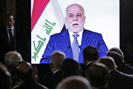 伊拉克总理阿巴迪（Haider al-Abadi）10月20日表示，向摩苏尔推进速度比预期快。(EGIS DUVIGNAU/AFP/Getty Images)