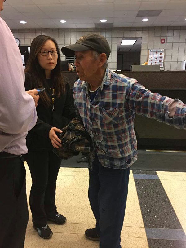 芝加哥11月5日失踪的華裔老人鄺均明已經於7日週一晚被警方尋獲，現已和家人團聚。（林寶嫦提供）