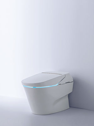 TOTO最頂級的NEOREST系列全自動坐便器。（圖片TOTO提供，硅谷衛浴店Gooder Supply販售）