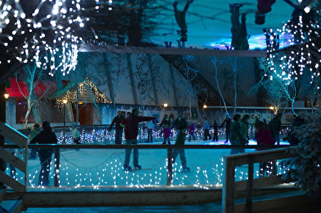 Eden Project的冬季溜冰場（圖片由Eden Project提供）。