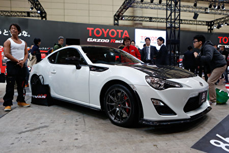 CHIBA, JAPAN - JANUARY 15: A Toyota GRMN 86 vehicle on display during the 2016 Tokyo Auto Salon car show on January 15, 2016 in Chiba, Japan. TOKYO AUTO SALON 2016 is held from January 15 to 17, 2016. (Photo by Christopher Jue/Getty Images)